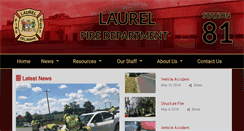 Desktop Screenshot of laurelfiredept.com