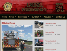 Tablet Screenshot of laurelfiredept.com